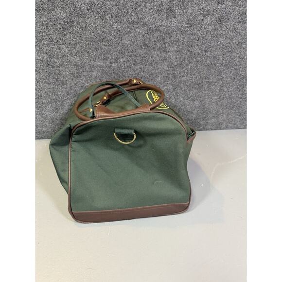 A&K- Abercrombie & Kent luxury travel Green Canvas duffle Bag EMBROIDERED - Picture 3 of 7